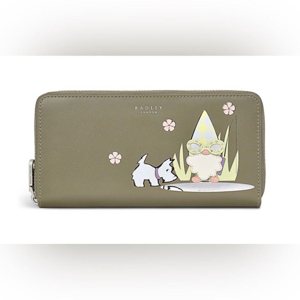 NWT Radley London Gnome Large Zip Around Matinee Wallet